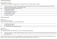 Ordering Information for FOSC 400 D5/B